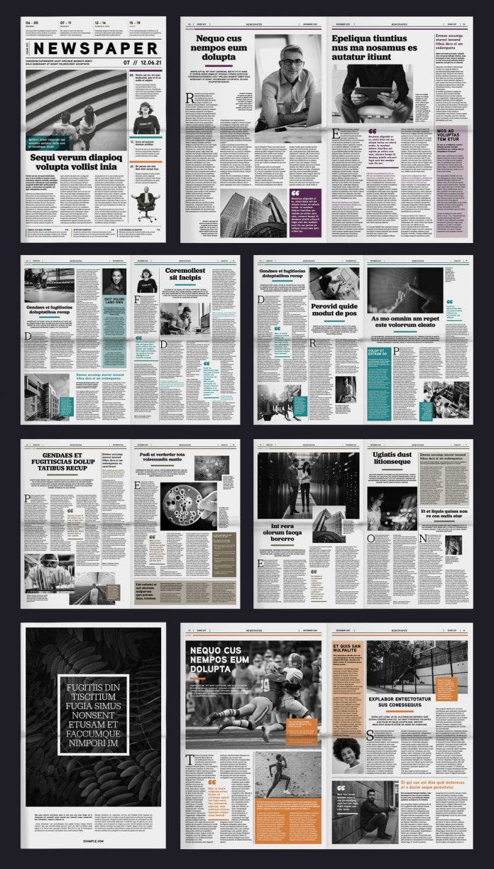 Download a Tabloid Newspaper Template for Adobe InDesign