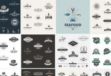 Download vintage logos and badges as fully editable vector graphics.