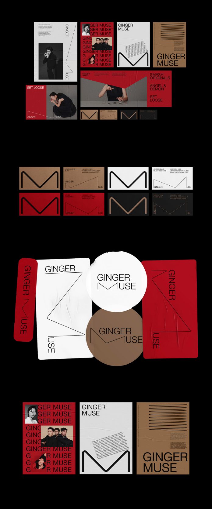 Ginger Muse branding by studiowmw