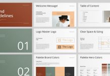 Adobe InDesign Brand Guidelines Presentation Template by TemplatesForest