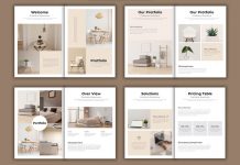 Minimal Portfolio Brochure Template by PixWork