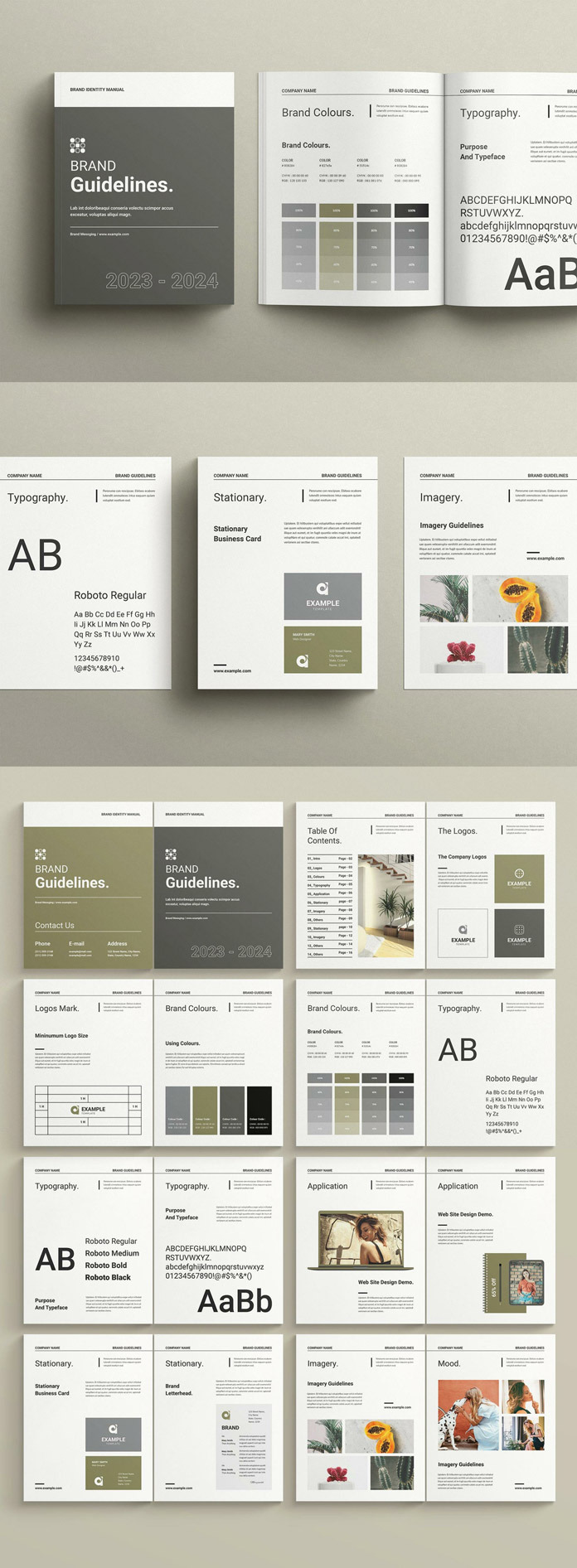 Adobe InDesign Brand Guidelines Manual Template by TemplatesForest