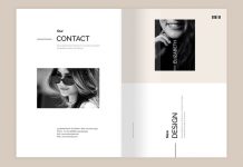 Download Black & White Magazine InDesign Template by PixWork