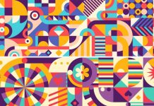 Download abstract geometric retro patterns as vector graphics.