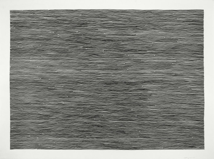 T 6, 2010, graphite on paper, 22 x 22 inches 55.9 x 55.9 cm