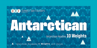 Antarctican font family by Dunwich Type Founders