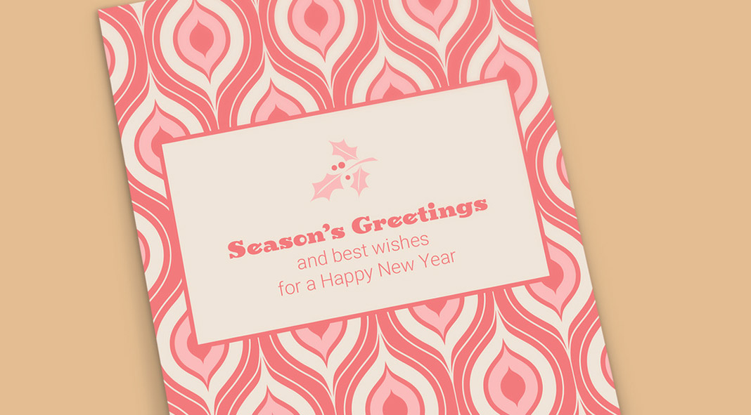 Christmas and New Year's Greeting Card Templates