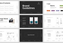 Customizable Brand Guidelines Template for Adobe InDesign by PixWork