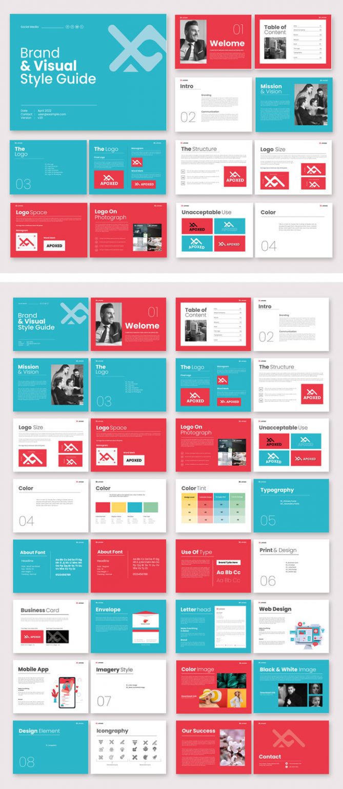 Indesign Brand Guidelines Layout A Modern Brand Guidelines Presentation Template for Adobe InDesign