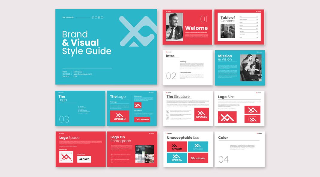Download this Adobe InDesign Brand Guidelines Presentation Template.
