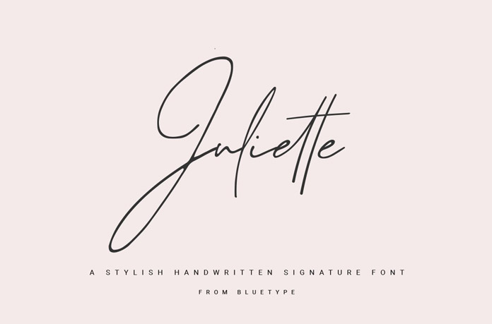 Juliette - Free Handwritten Signature Font