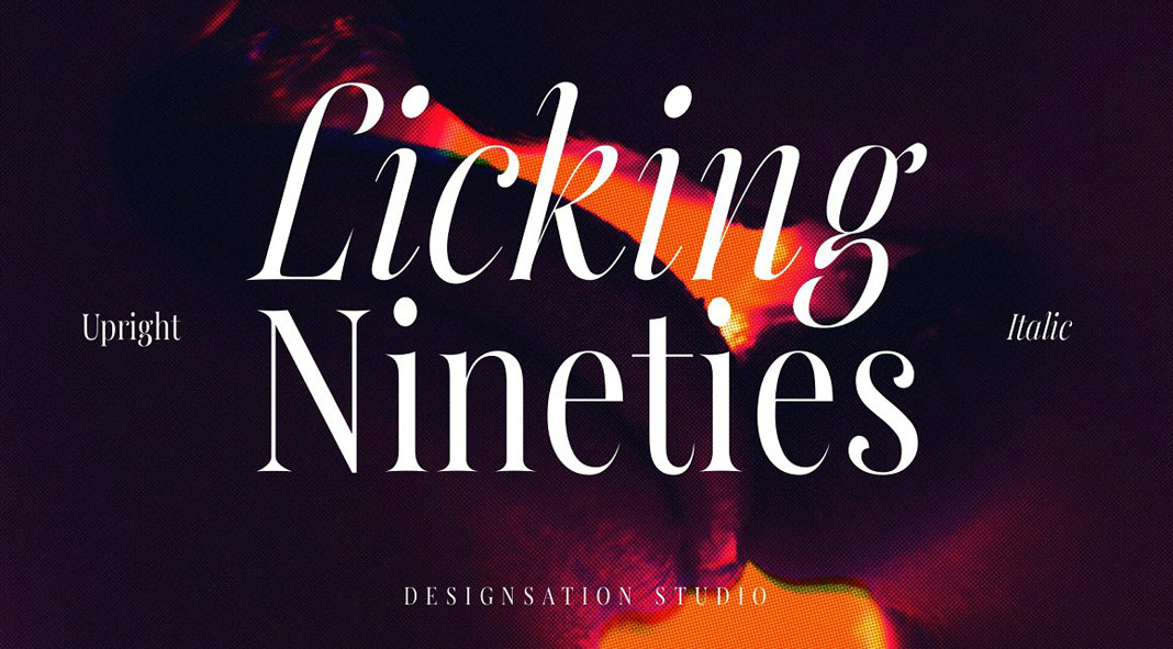 Licking Nineties Serif Font by Designsation