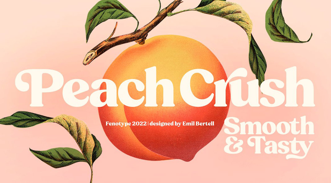 Peach Crush Font by Fenotype