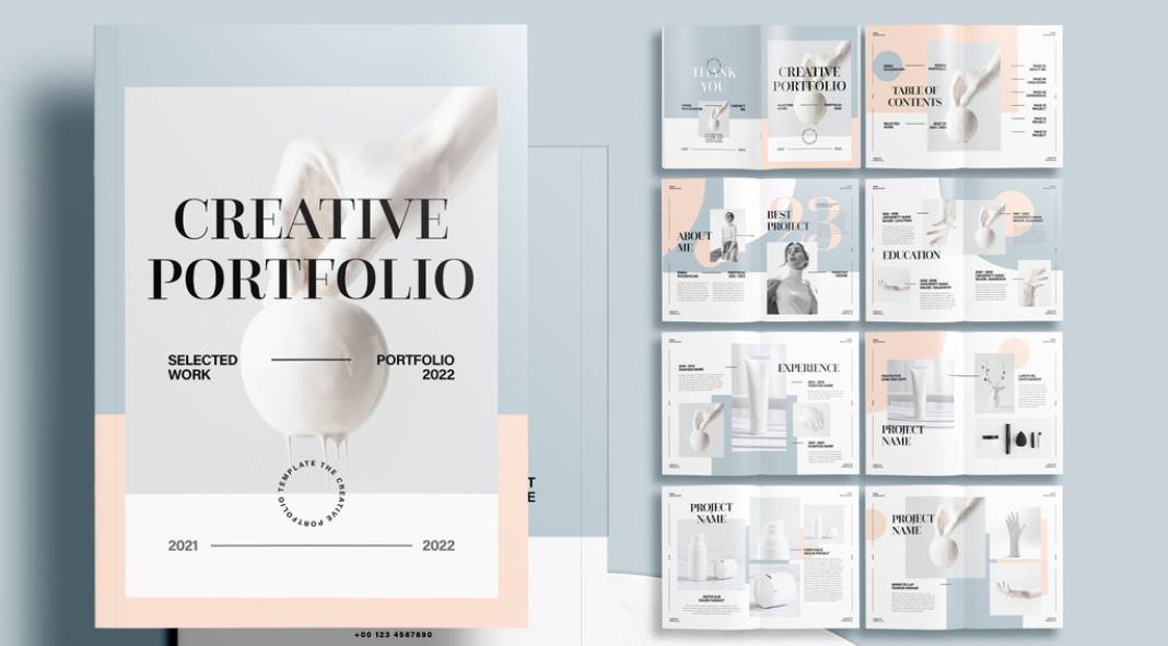 Bright Portfolio Template for Adobe InDesign