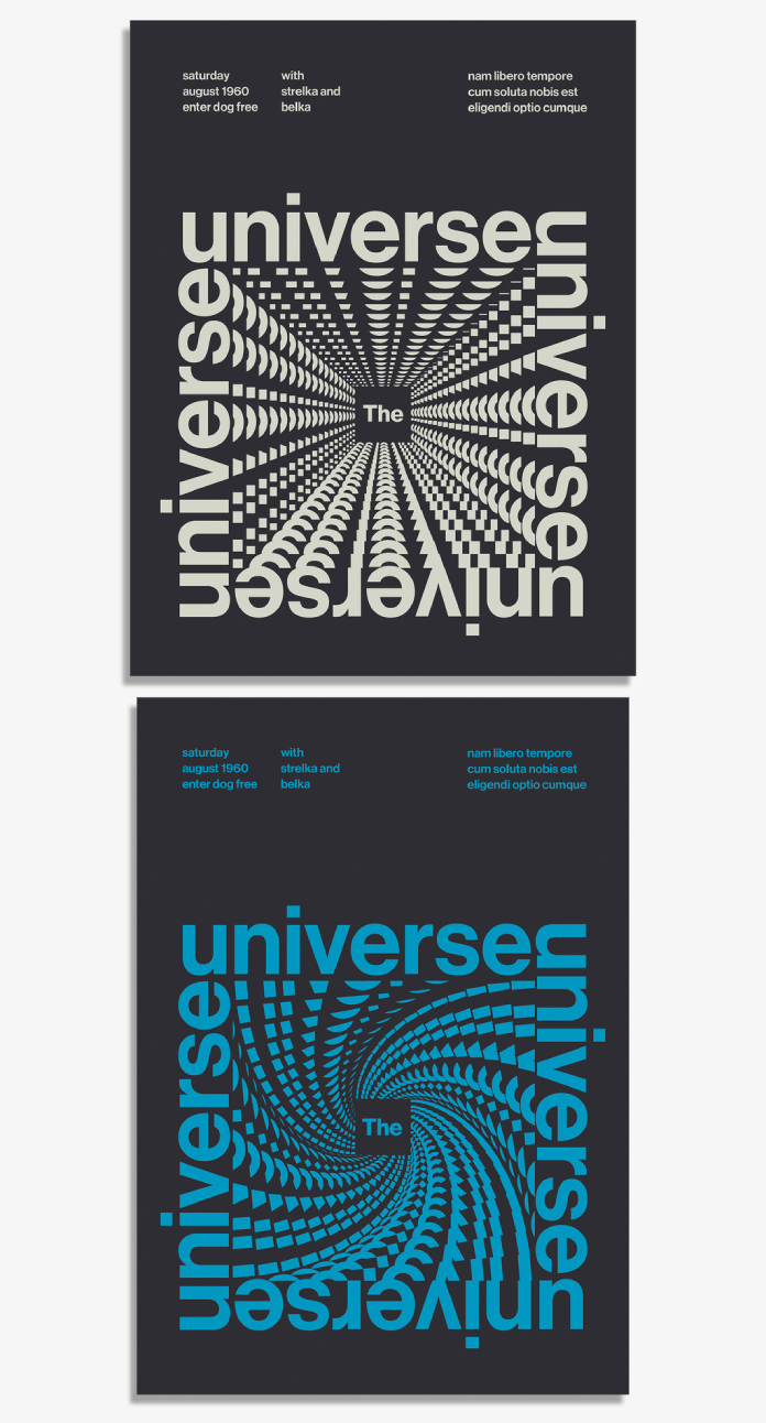 Swiss Modernism Poster Template with Square Typography for Adobe Illustrator