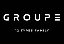 GROUPE Logo Font Family by Andika Fez