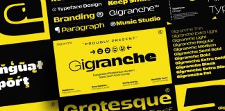 Gigranche Font Family by Ridwanfil