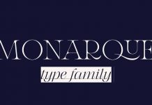 Monarque font family by The Paper Town