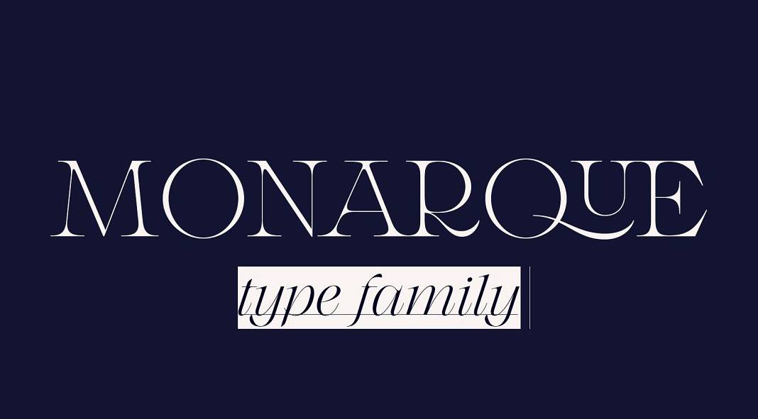 Monarque font family by The Paper Town