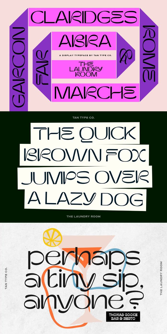 TAN THE LAUNDRY ROOM Font by TanType
