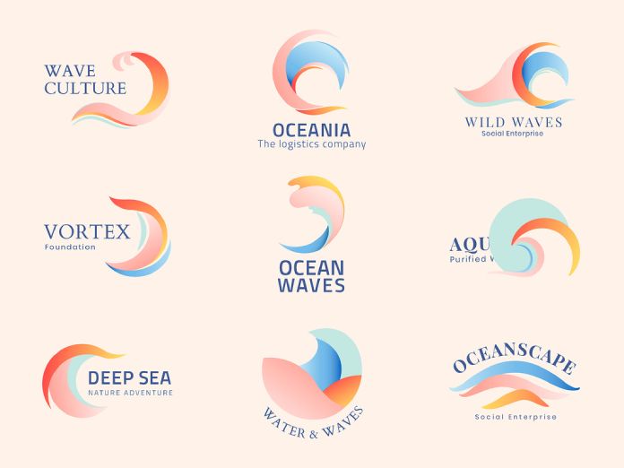 Customizable Wave Business Logos for Download