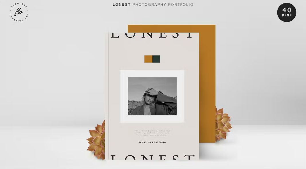 Lonest Photography Portfolio Template for Adobe InDesign