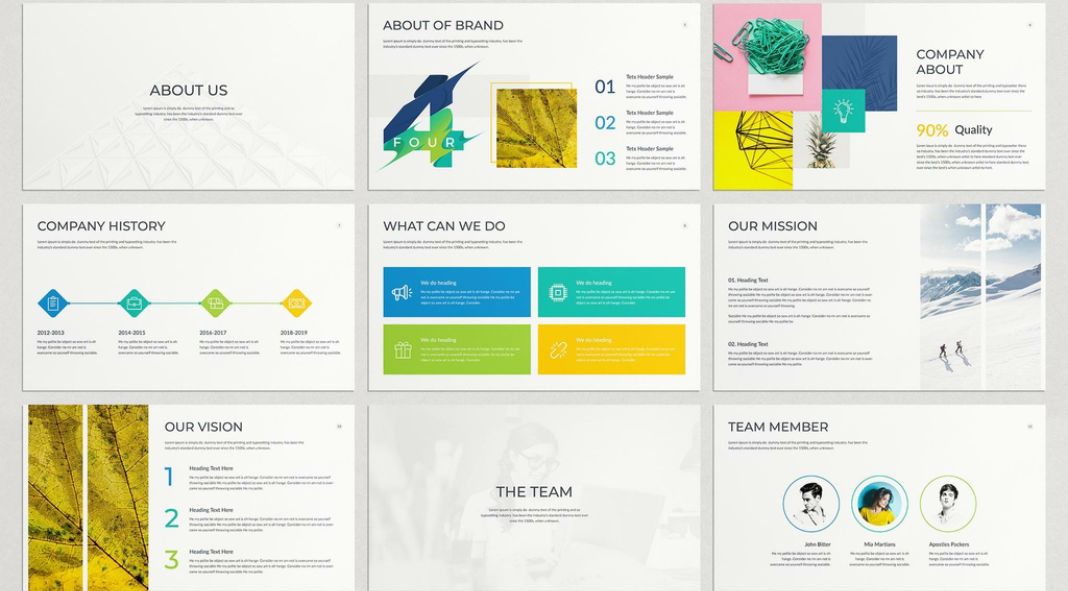 Professional Business Presentation Template for Adobe InDesign