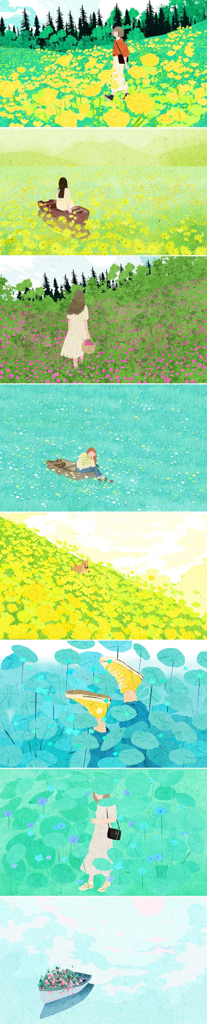 Spring and Flowers by Xuan Loc Xuan