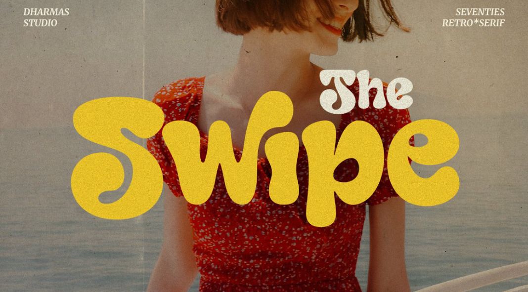 Swipe - Seventies Retro Typeface by Dharmas Studio