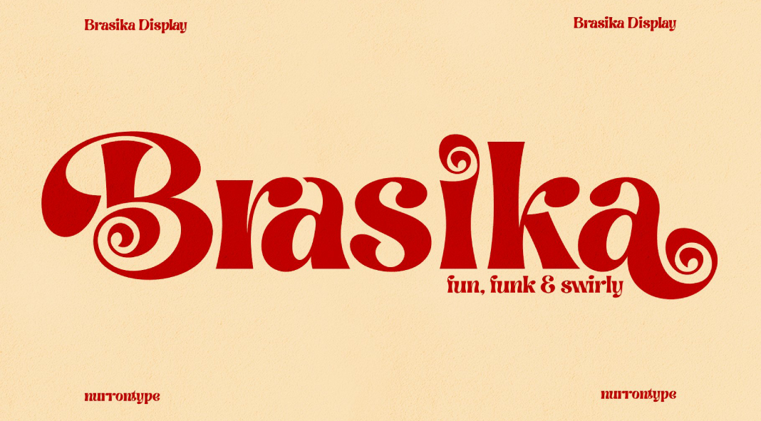 Brasika typeface by Nurrontype