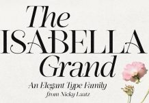 Isabella Grand Typeface by Nicky Laatz