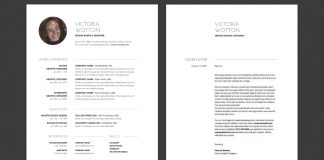 Modern & Minimalist Resume and Cover Letter Template for Adobe InDesign