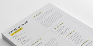 Resume Template with Cover Letter by Cristalp Design