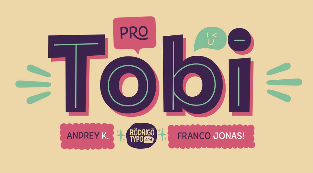 Tobi Pro Kids Font Family by Rodrigo Typo