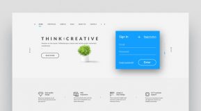 Download A Clean Website Template with Simple Line Icons