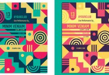 Modern Abstract Poster Templates with Geometric Shapes