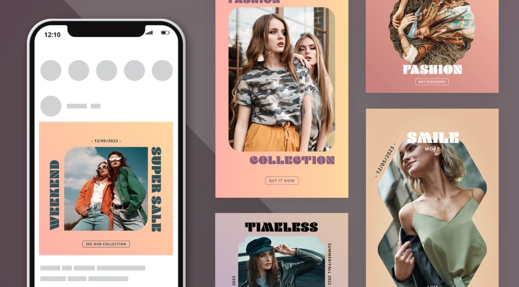 Retro-Style Instagram Post and Story Templates