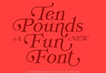 Ten Pounds Font by Up Up Creative