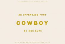 Cowboy Font by Meg Burk