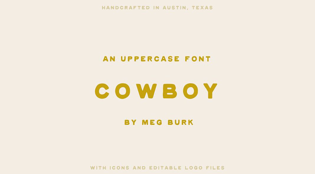 Cowboy Font by Meg Burk
