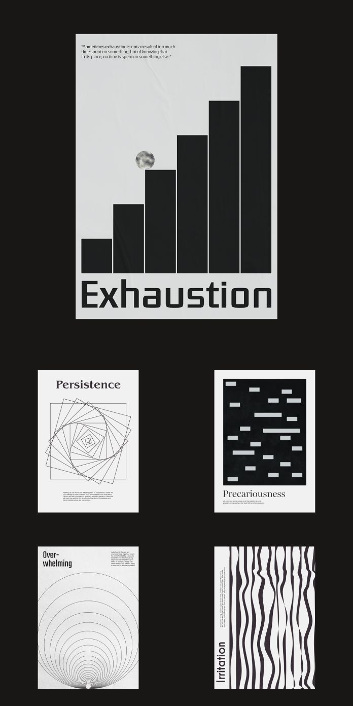 Emotional Diary Posters by Alla Dumnych