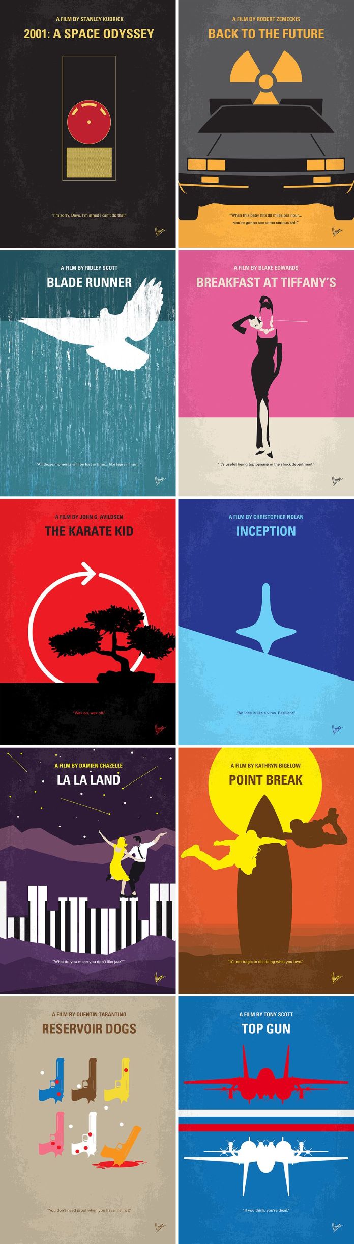 Graphic Minimal Movie posters by Chungkong