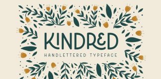 Kindred Typeface by Rachel Kick