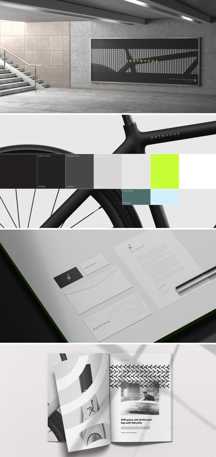 Ostryche e-bikes branding by Layer Design