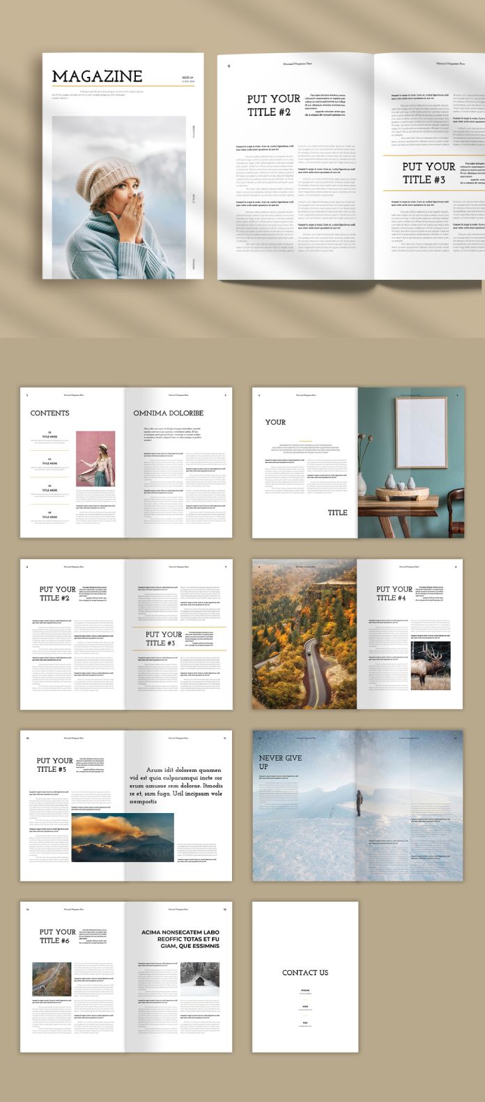 Download a Simple Magazine Template