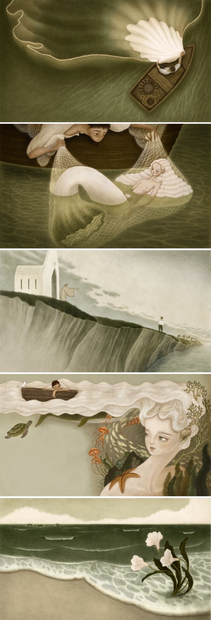 The Fisherman and his Soul by Oscar Wilde - picture book illustration by PeiHsin Cho