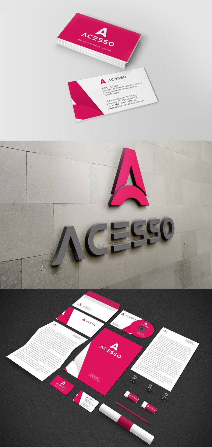 Acesso Comunicação branding by Tiago Rosa