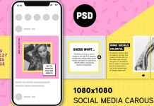 Colorful Eighties-Style Instagram Post Templates