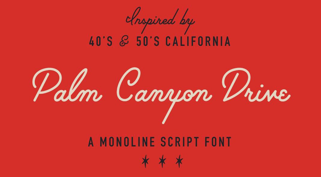 Palm Canyon Drive Font by RetroSupply Co.