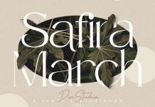 Safira March Font by Din Studio